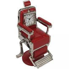 Red Barber Chair Clock