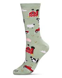 Women’s Farm Fun Bamboo Socks
