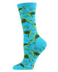 Women’s Sea Turtles Bamboo Socks - Jilly's Socks 'n Such