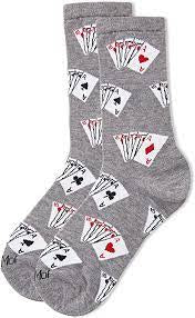 Women’s Playing Cards Bamboo Socks