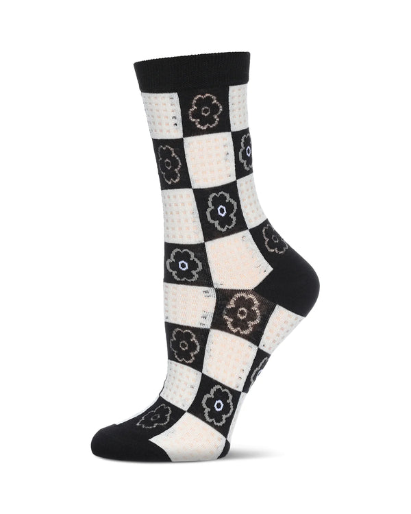 Women’s Daisy Squared Socks - Jilly's Socks 'n Such