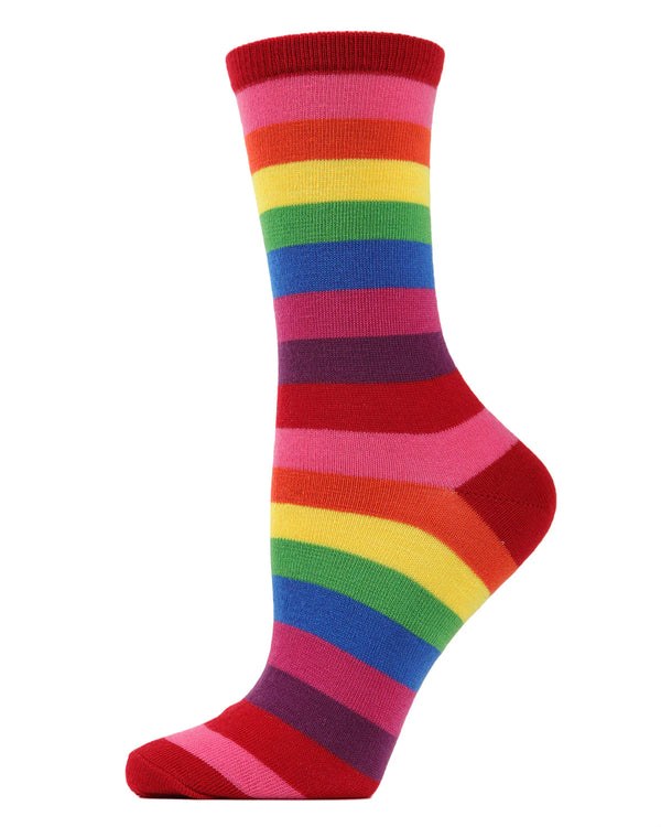 Women’s Rainbow Striped Socks - Jilly's Socks 'n Such