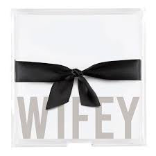 Acrylic tray with note pad
