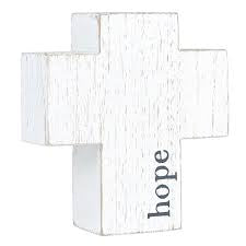 Wood Cross - Hope