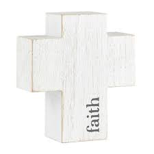 Wood Cross - Faith