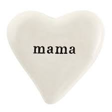 Ceramic Pocket Heart - mama