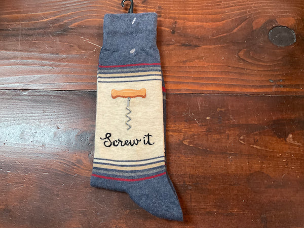 Men’s “Screw it” sock - Jilly's Socks 'n Such