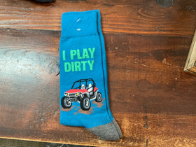 Men’s “I Play Dirty” sock