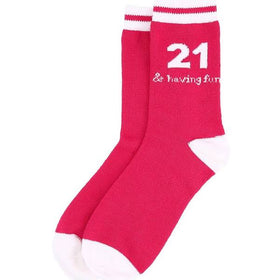 Women’s 21 and Having Fun Socks
