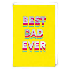 “Best dad ever” Cloud Nine Card - Jilly's Socks 'n Such