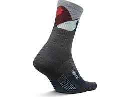 Elite Max cushion trail/crew socks by Feetures- “Gray Summit”