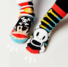 Pals Mismatched Kid’s Grip Socks - Julius & Skurvy