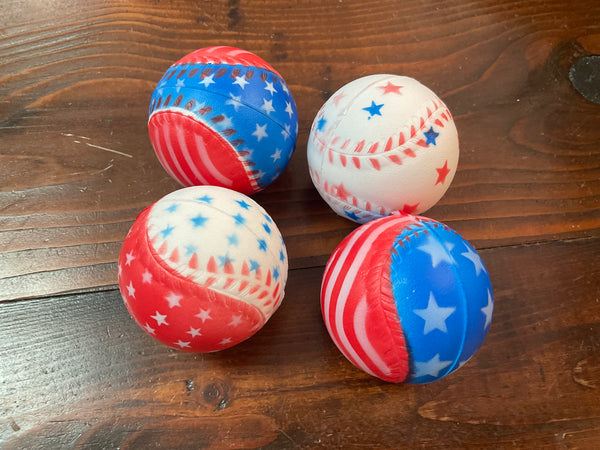 Patriotic Baseball Stress Ball - Jilly's Socks 'n Such