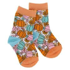 Kids Thankful Pumpkin socks - Jane Marie