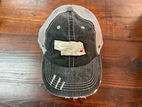 Nebraska Map Hat