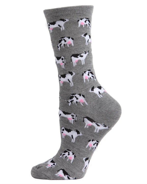 Women’s Cows Bamboo Socks - Jilly's Socks 'n Such