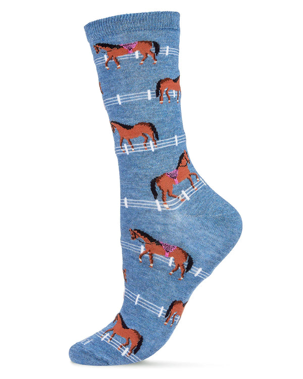 Women’s Show Pony Bamboo Socks - Jilly's Socks 'n Such