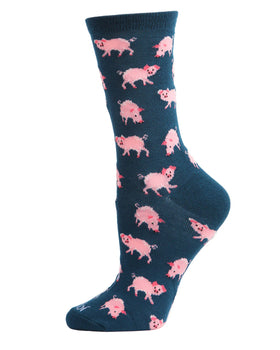 Women’s Pigs Bamboo Socks