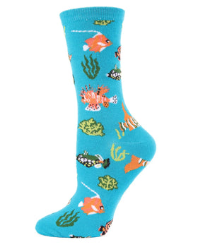 Women’s Tropical Fish Bamboo Socks