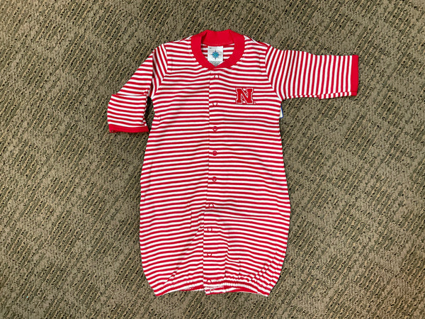 Creative Knitwear-Baby Nebraska Striped Convertible Gown