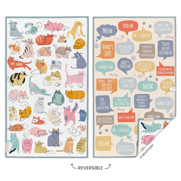 Microfiber Reversible Towel by Werkshoppe - Jilly's Socks 'n Such