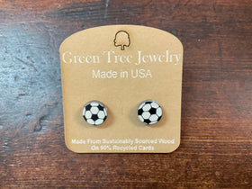 Soccer Stud Earrings