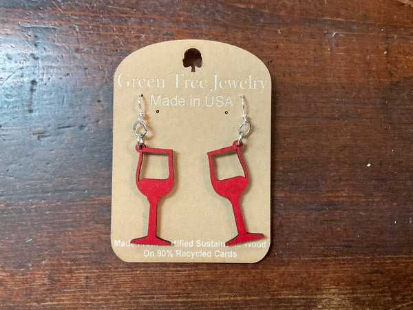 Wine Glass Earrings