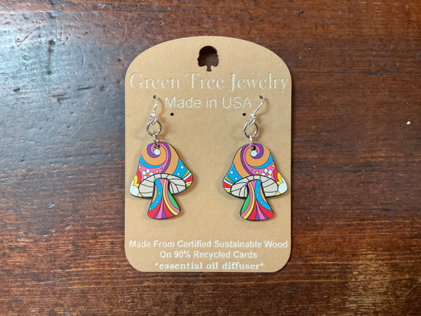 Funky Mushroom Earrings