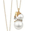 Pearl Snowman Necklaces from Coco & Carmen - gold