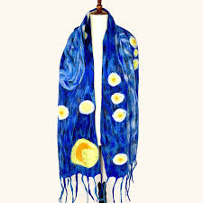 Pomegranate Moon: “Van Gogh Inspired” scarf