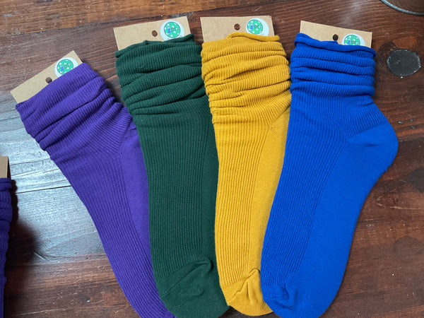 RuBee Slouch top socks - Solid colors - Jilly's Socks 'n Such