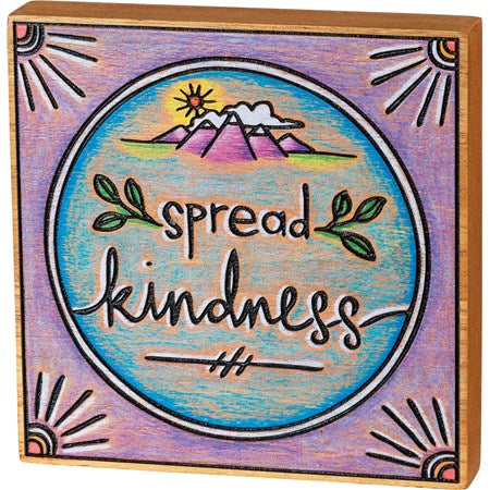 “Spread Kindness” Box Sign - Jilly's Socks 'n Such