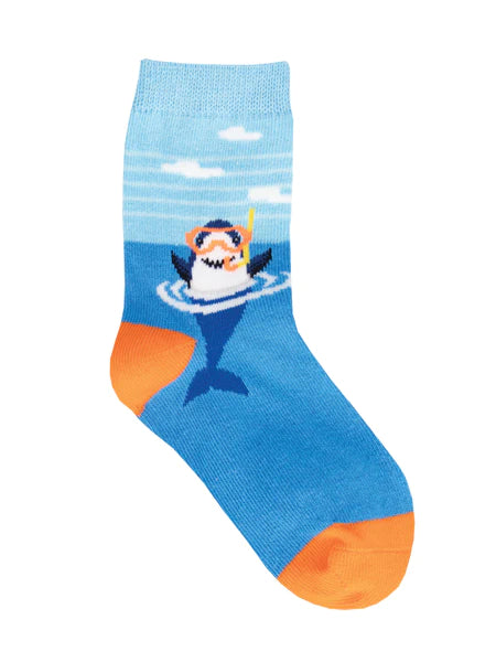 Kids “Snorkel Shark” Socks - Jilly's Socks 'n Such