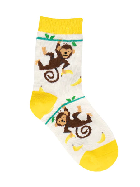 Kids “lil monkey” Socks - Jilly's Socks 'n Such