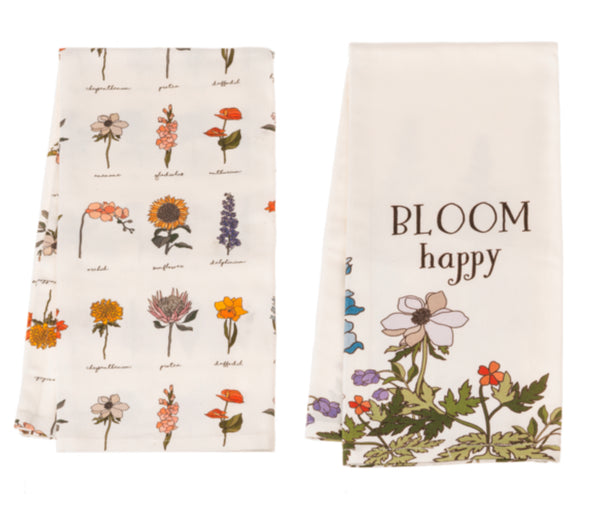 Bloom Happy Towels- 2 designs (sold separately) - Jilly's Socks 'n Such
