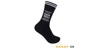 “I suppose saying Fuck You would be unprofessional” Socks - One Size - Jilly's Socks 'n Such