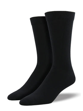Women’s Bamboo Solid Black Socks
