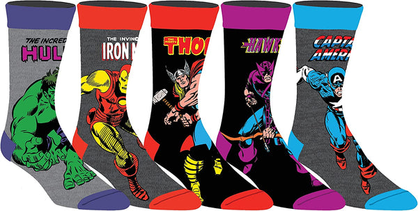 Unisex Marvel Character Crew Socks - Jilly's Socks 'n Such