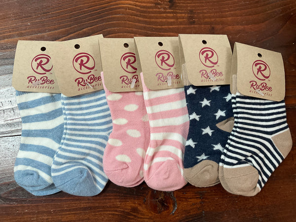 RuBee Kids socks - various colors and designs - Jilly's Socks 'n Such