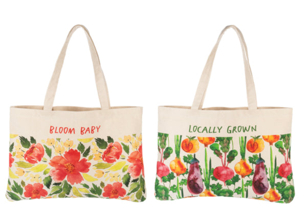 Bloom Baby/Locally Grown tote - Jilly's Socks 'n Such