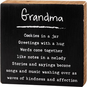 “Grandma” Block Sign