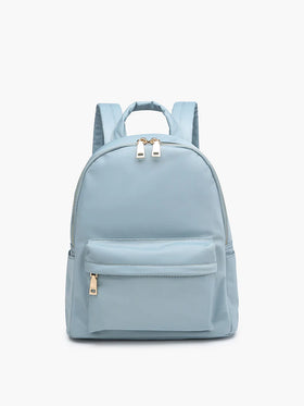Phina Nylon Backpack-blue- by Jen & Co