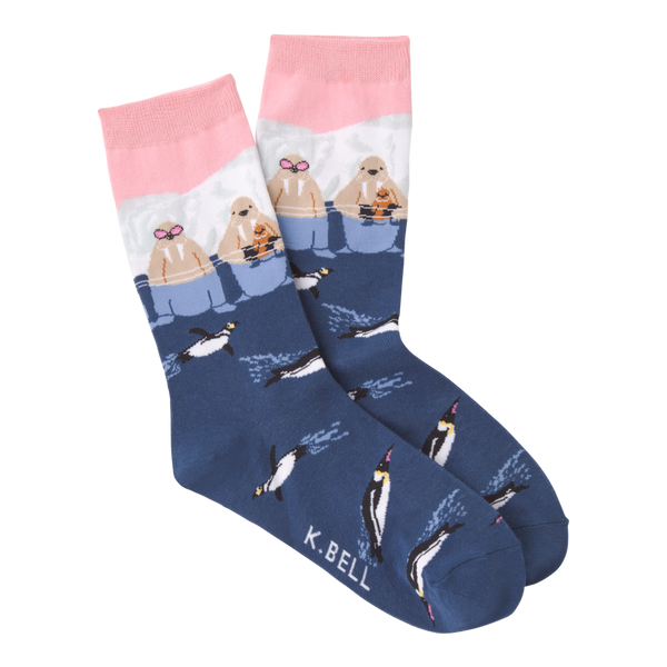Women’s Walrus Family Socks - Jilly's Socks 'n Such