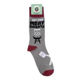 “Let the Meat Sweats Begin” Grilling Socks - One Size