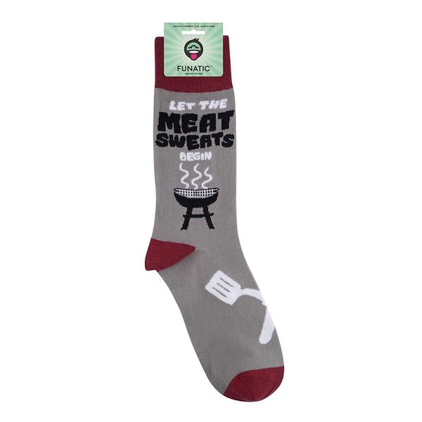 “Meat Sweats” Grilling Socks - One Size - Jilly's Socks 'n Such