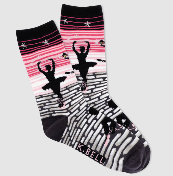 Women’s Ballerina Stripe Socks - Jilly's Socks 'n Such