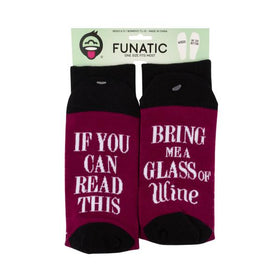 “If You Can Read This.. Glass of Wine” Socks - One Size