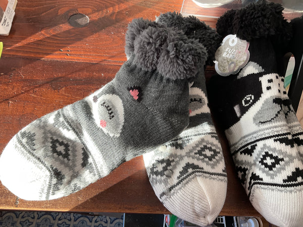 Fuzzy Babba slippers - Jilly's Socks 'n Such