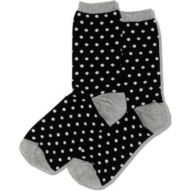 Women’s Dots Black Socks - Jilly's Socks 'n Such
