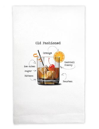 “Old Fashioned”  Kitchen Towel - Jilly's Socks 'n Such